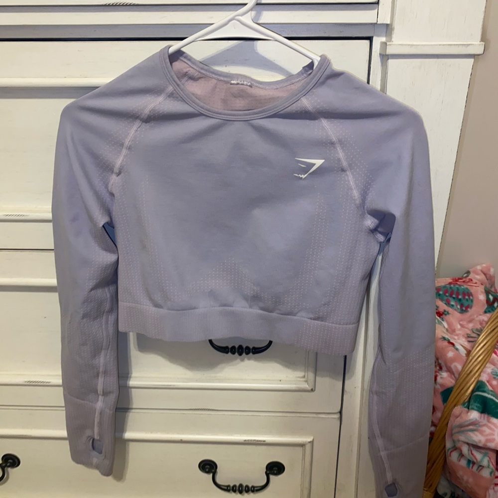 Gymshark Cropped Workout Top, Size Medium
